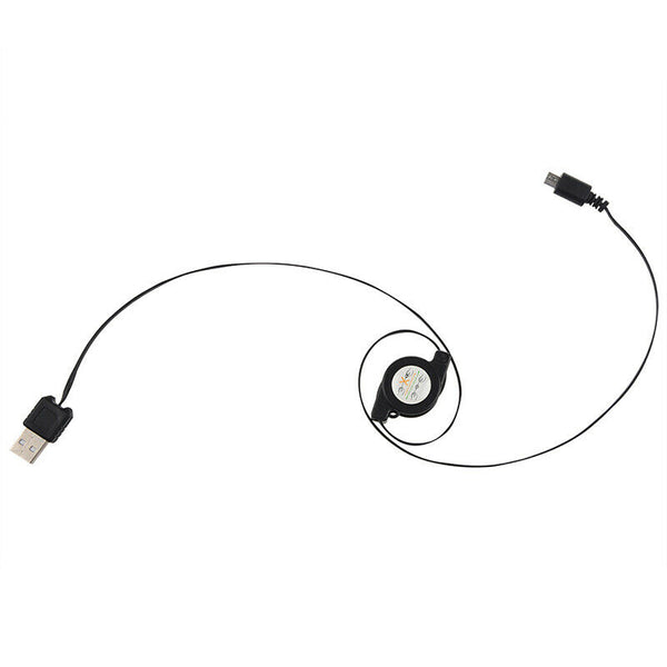 Universal Retractable USB Data Cable with Micro-USB Plug (For Palm, BlackBe W2Q3