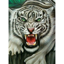 5D DIY Full Drill Diamond Painting Fierce Tiger Cross Stitch Embroidery Kit