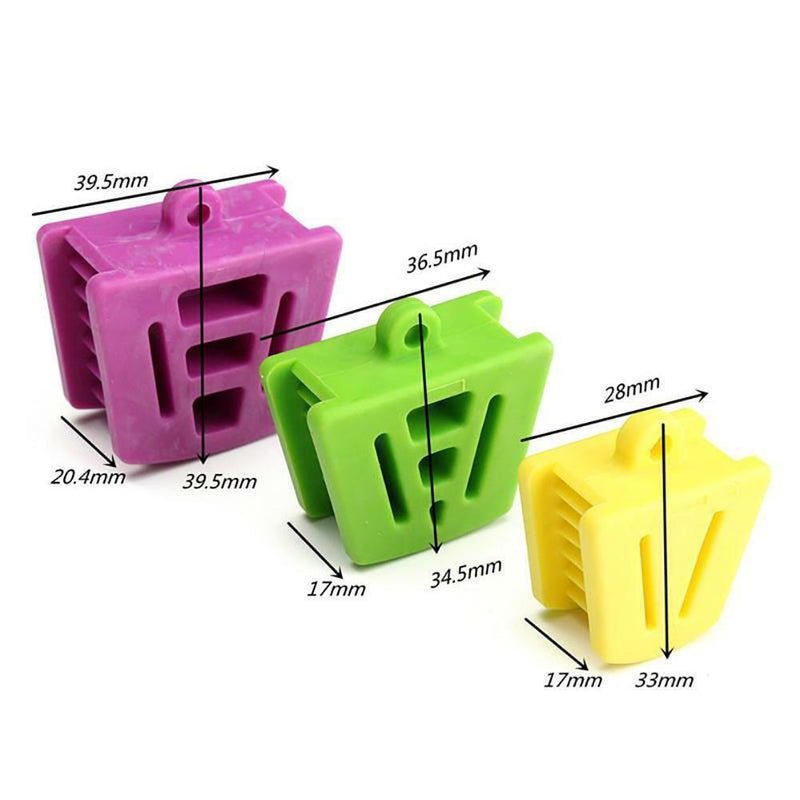 3X Healthy Dental Silicone Mouth Bite Block Rubber Mouth Opener Cheek Retractor