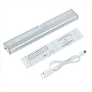 USB Rechargeable LED Wireless Under Cabinet Light Motion Closet H7I9 Light J0M4
