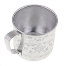 Asian Thailand Carved Tin Cups Mug Tin Can Drinkwares for Coffee Cup 8 x 8cm
