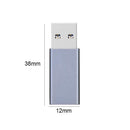 Type C USB-C Female to USB 3.0 Male Port Type A Adapter Metal OTG Converter