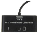3in1 Micro USB Adapter SD Card Reader card reader for OTG Mobile Phone New