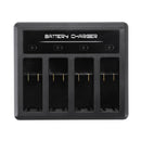 4 Channel Battery Charger with USB Type C Cable for GoPro Hero 8 7 6 5 A