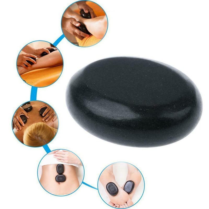 5pc Hot Stone Massage Basalt Stones Basalt Rock Therapy SPA Oiled Massager 3*4cm