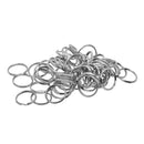 50x Iron Round Split Key Rings Keyring Keychain Loop Jewelry Findings 20mm