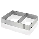 Flexible Stainless Steel Rectangle Mousse Cake Ring Baking Tools Mousse Mould