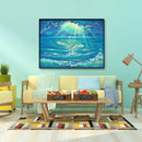 5D Full Round Drill Diamond Painting DIY Swimming Swan Rhinestone Picture