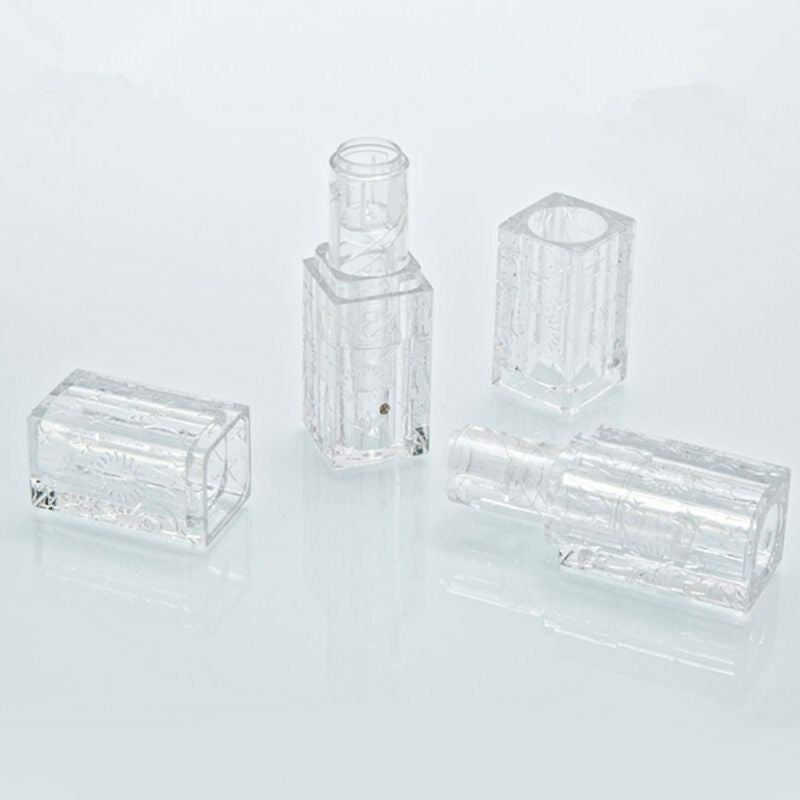 10Pcs Empty lipstick Plastic Lip Balm Container Tubes Caps DIY NEW ABQ