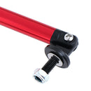 Red Adjust Front Bumper Lip Splitter Strut Rod Tie Support Bars For car 8"- l-OZ