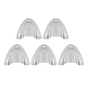 5x Polished Boat Stainless Steel Clamshell Vent/Wire Cover Clam Shell Vent
