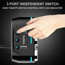 12V-24V Car Wireless Cigarette Lighter Socket Splitter Plug Dual One For Tw