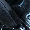 Black Synthetic Leather Car Auto/Manual Gear Shift Knob Protective Cover A