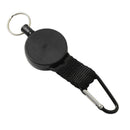 23.6 in Retractable Key Chain Holder Recoil Steel Ring with Belt Clip Buckle