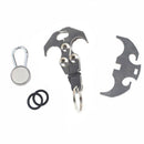Folding Gravity Grappling Hook Outdoor Climbing Claw Survival Carabiner To PWZ