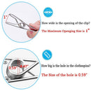 10 Pcs Stainless Steel Wire Clip Clothes Pins, Multi-Function Clip, Utility