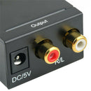 Optical Coaxial  Digital to Analog Audio Converter Adapter RCA ES