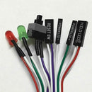 Computer Motherboard Power ATX On Off Reset Switch Buttons LED Cable Replacem X6