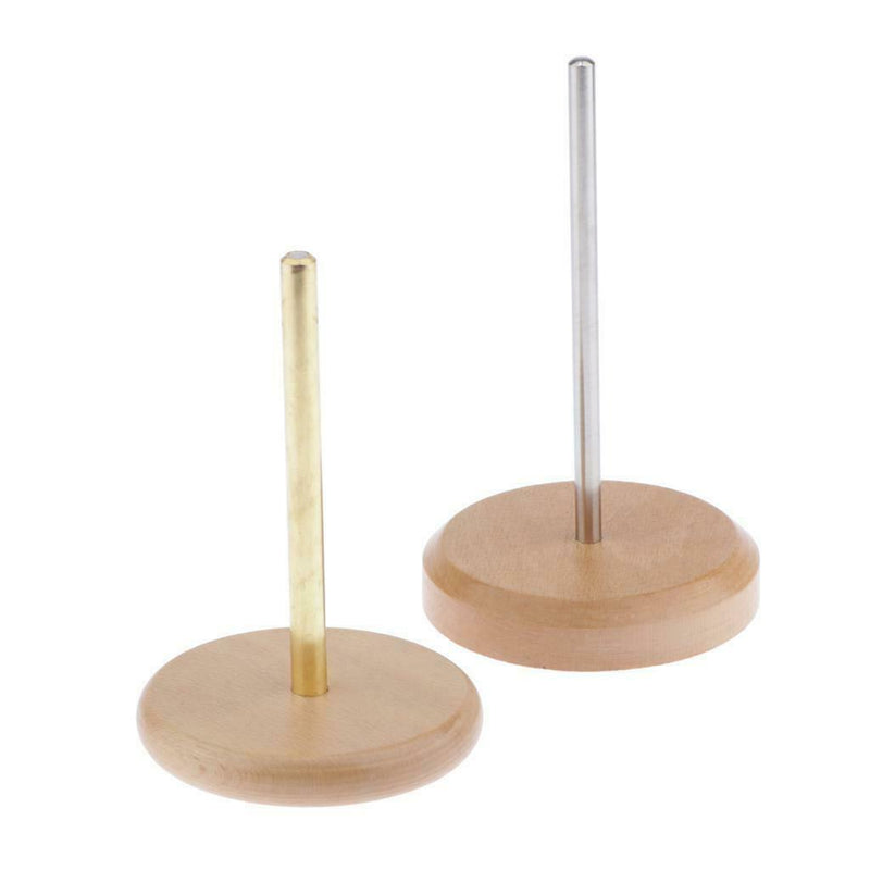 1 Set Classic Knit Wooden Spinning Yarn and Thread Holder
