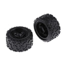 2pcs RC Car Plastic Tires, Tires Wheels For 1:18 All-Terrain Vehicle RC Car
