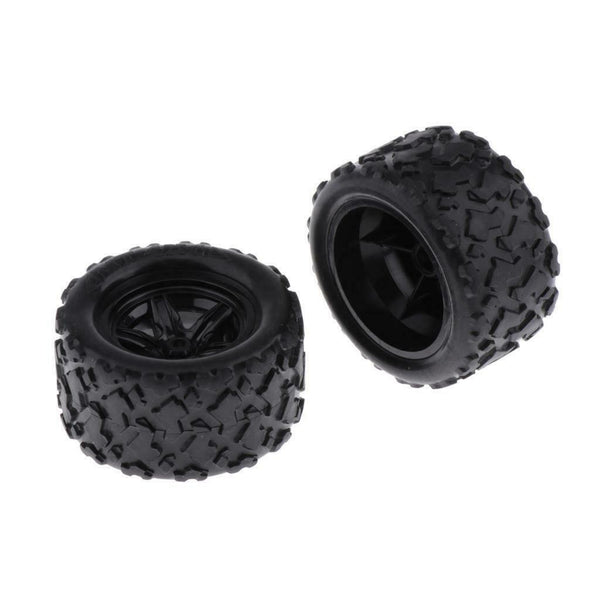 2pcs RC Car Plastic Tires, Tires Wheels For 1:18 All-Terrain Vehicle RC Car