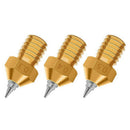 4Pcs New Arrivals V5 V6 Brass Nozzle M6 Threaded 0.2/0.3/0.4/0.5mm Removabl C2X3