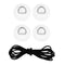 Inflatable Boat Stand Up Paddleboard Bungee Cord Deck Rigging Kit White
