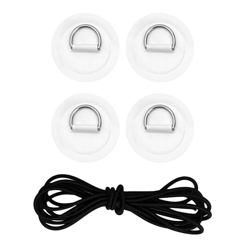 Inflatable Boat Stand Up Paddleboard Bungee Cord Deck Rigging Kit White