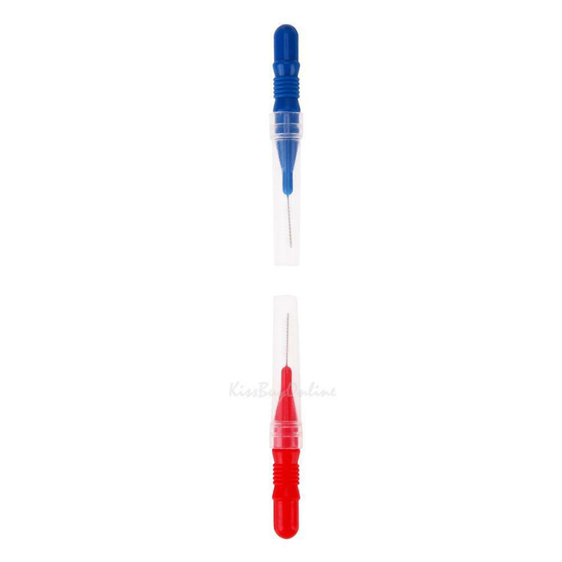 30pcs Tooth Flossing Head Hygiene Oral Dental Plastic Interdental Brush Toothpic