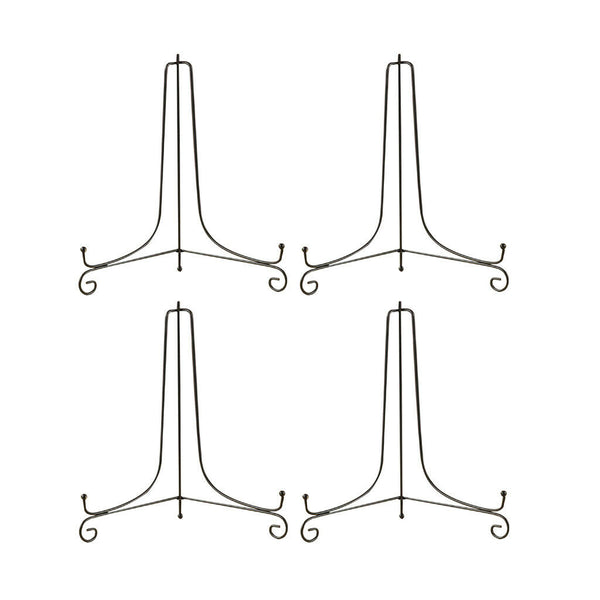 4x Metal Display Easel Stand Plate Bowl Dish Picture Phote Teacake Holder 4"