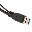60cm/24inch Dual USB 3.0 Type A to Micro-B USB Y Shape High Speed Cable