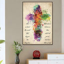 5D DIY Full Drill Diamond Painting Cross Colorful Cross Stitch Embroidery