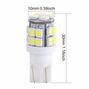 10Pcs T10 20-SMD LED White Super Bright Car Lights Bulb - 194 168 2825 W5W Hot
