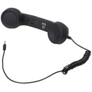 3.5mm Retro Radiation-Proof Telephone Handset Cell Phone Receiver (Black) A