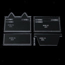 5Pcs Clear Acrylic Stencil Templates Handmade Wallet Purse for Women Girls