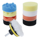 11Pcs sponge polishing waxing buffing pads kit set compound for auto  â„–[