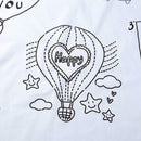 Cartoon Print Blanket Background Cloth Newborn Baby Photography Props Decor