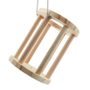 Rabbit Hay Feeder Natural Wooden Double Use Rack Manger Grass Food Dispenser for