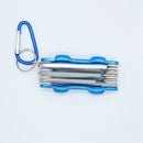 8Pcs Portable Folding Wrench Set Metric System Inner Hexagon Spanner Wrench K7J1
