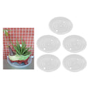 5-pack Clear Plant Pot Saucer Drip Trays Base Plate Durable 25cm BPA Free