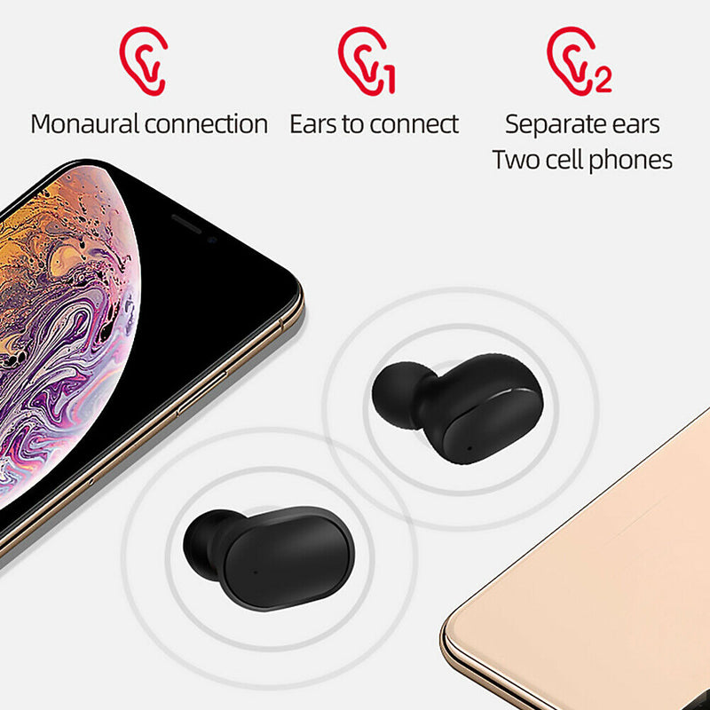 A6S Bluetooth Wireless Earphones IPX5 Stereo Noise Reduction TWS Earbuds A