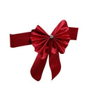 Streamer Ribbon Bow Tie for Chair Backrest Wedding Decoration-red