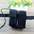 Nylon Case Holder Storage Bag for Bike Head Light 4 x 18650 Battery Pack