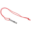 1pc Ultralight Titanium Whistle with Cord Portable Emergency Camping Whistle J3C