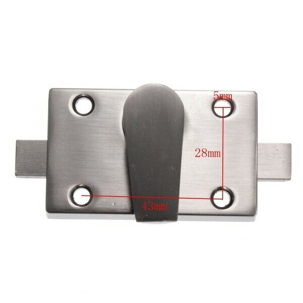 Toilet Wc Indicator Privacy Dead Door Lock Vacant Engaged Satin Nickel + Sc D8R8