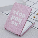 Makeup Compact Mirror Mini Travel Cosmetic Folding Portable Pocket Mirror Dou 3C