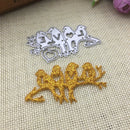 Love Bird Cutting Dies Stencil DIY Scrapbooking Album Stamp Paper Card JR