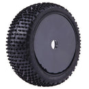 4PCS RC 1:8 Off Road Car Buggy Rubber Tires & Plastic Wheel Rims HUB HEX 17