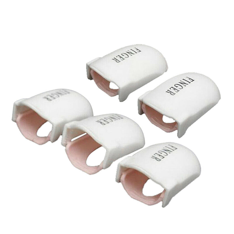 5pcs Nail Polish Remover Clips Nail Art Soak off Tool Manicure Cap Wrap Plastic