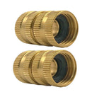 2 Pack 3/4-Inch Garden Hose Tap Connector Brass Garden Hosepipe Tap Conne CHN